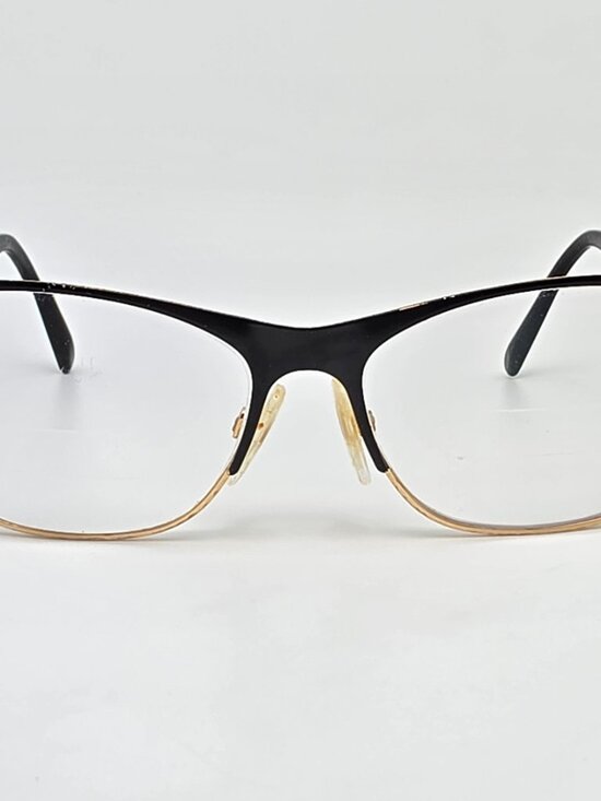 Dolce & Gabbana DG1246 1220 Gloss Black Gold Cat Eye Eyeglasses Frame Italy 53mm main image 13